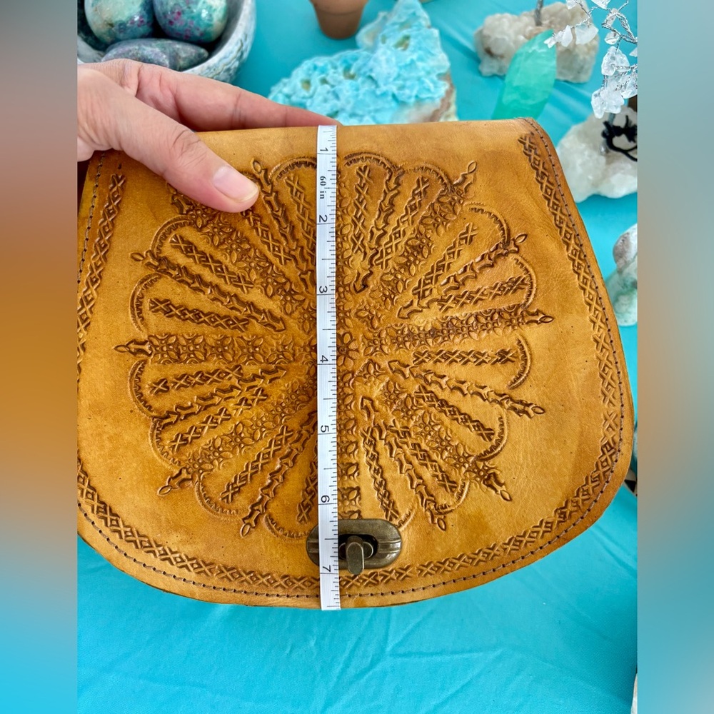 Moroccan Leather handbag - Picture 9 of 10